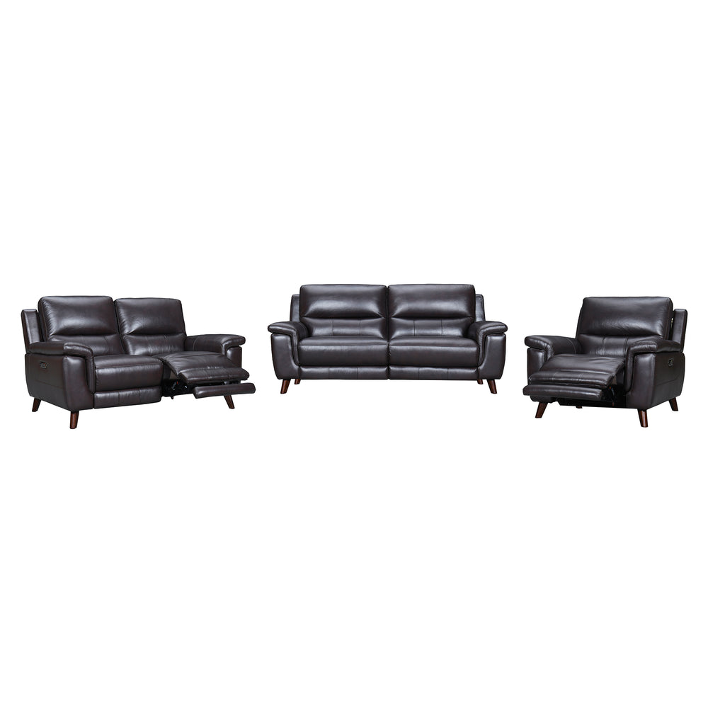 Lizette Leather Power Recliner 3 Piece Living Room Set with USB
