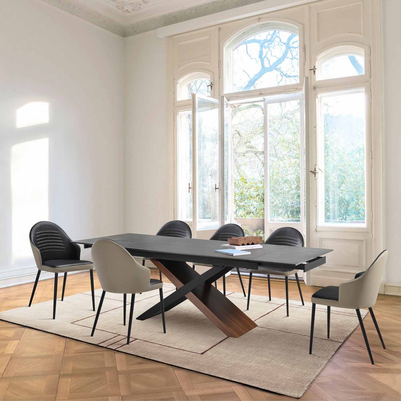 Milena and Rocco 7 Piece Extendable Dining Set