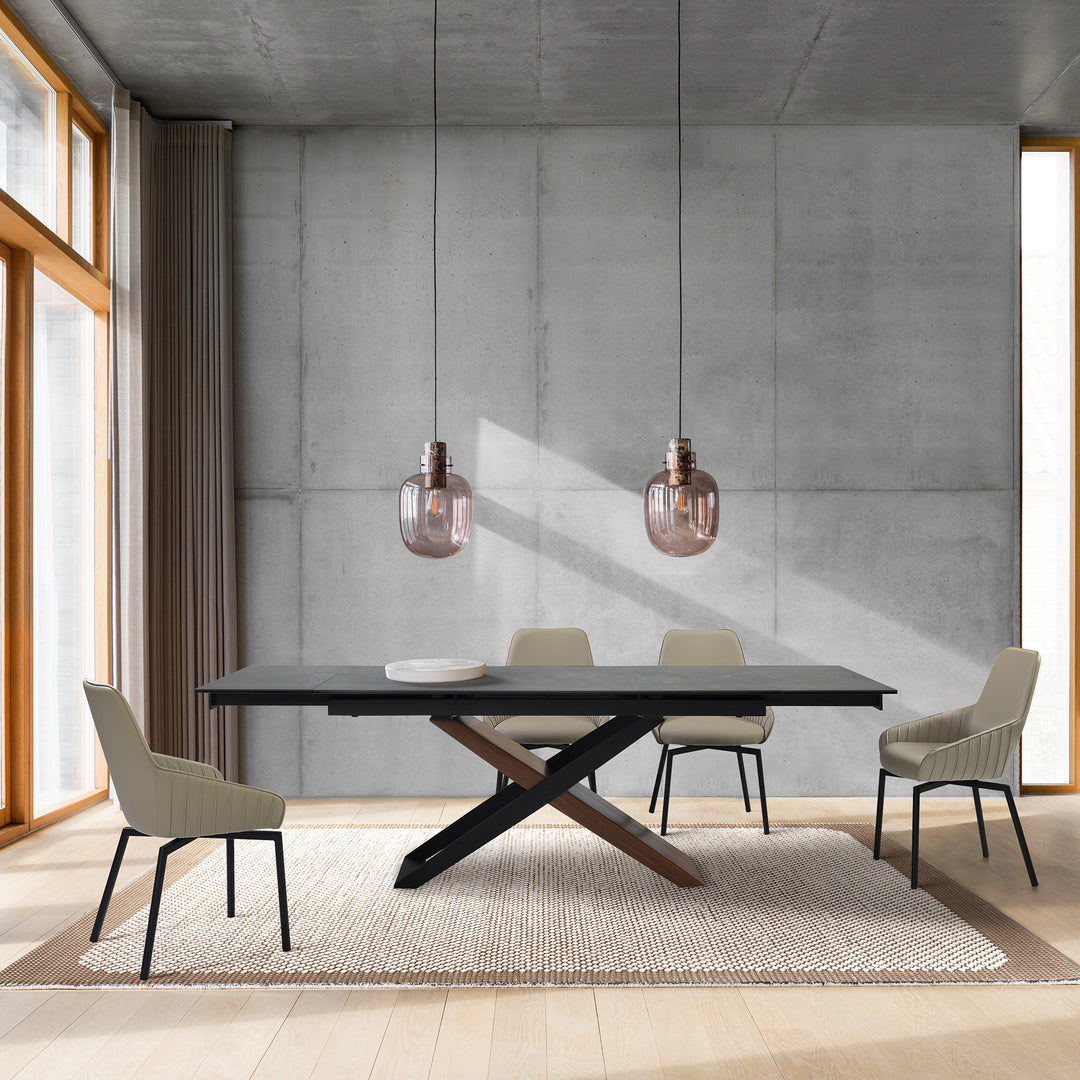 Milena and Shilo 5 Piece Extendable Dining Set