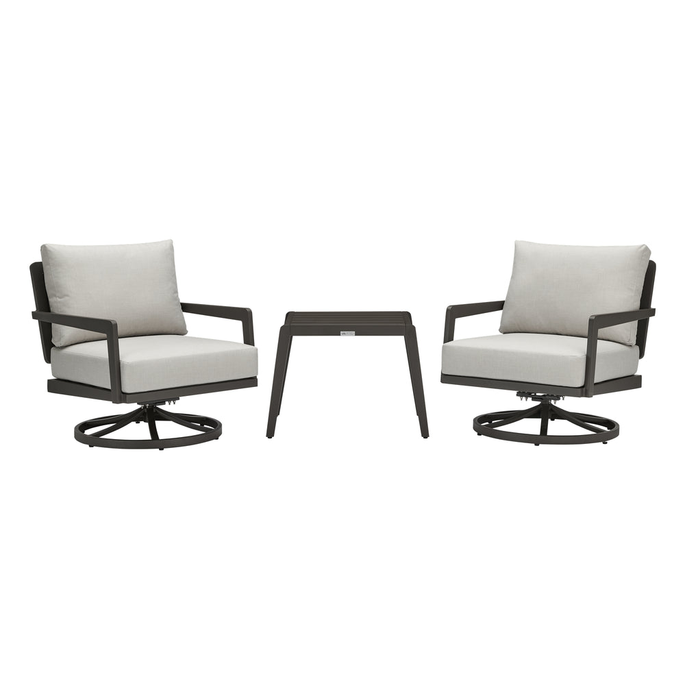 Avila 3-Piece Outdoor Swivel Rocker Motion Conversation Set