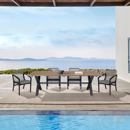 Glendora and Beckham 5-Piece Outdoor Dining Set