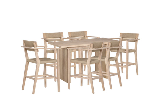 Ember 7-Piece Counter Height Outdoor Bar Set