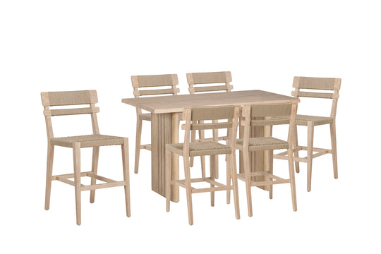 Ember 7-Piece Counter Height Outdoor Bar Set