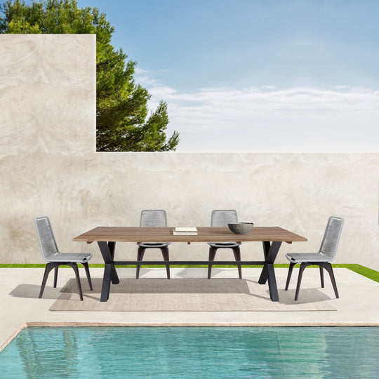 Glendora and Island 5-Piece Outdoor Dining Set