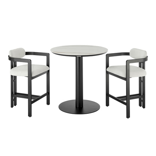 Jazmin 3-Piece Outdoor Counter Height Bistro Dining Set