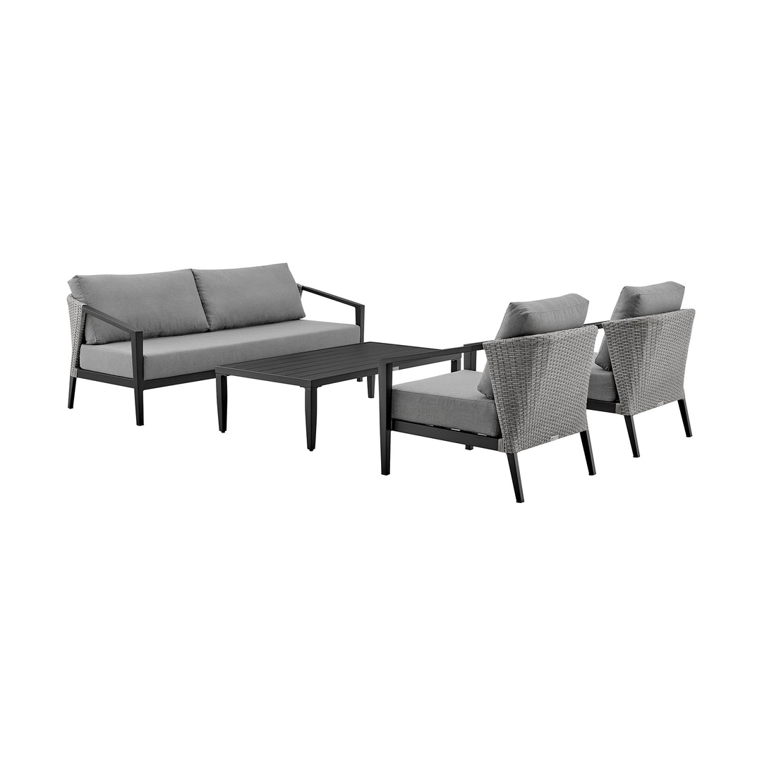 Palma Outdoor Patio 4-Piece Lounge Set