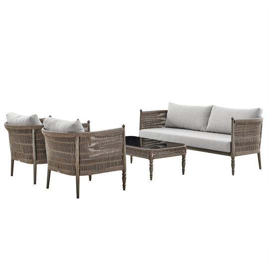Safari Outdoor 4PC Conversation Set