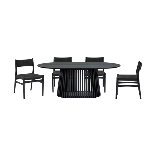 Pasadena / Erie 5 Piece Oval Dining Set