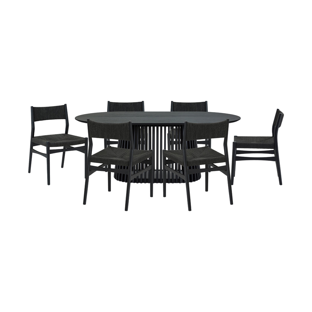 Pasadena / Erie 7 Piece Oval Dining Set