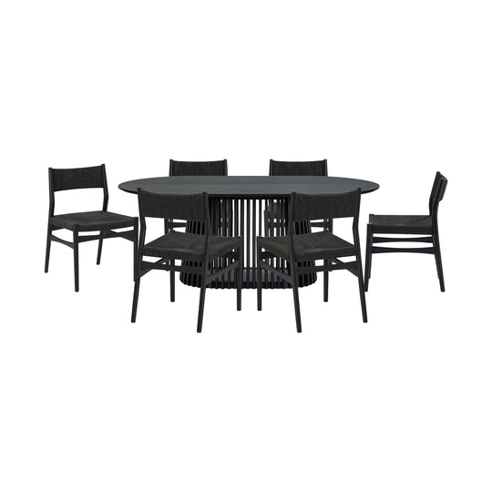 Pasadena / Erie 7 Piece Oval Dining Set