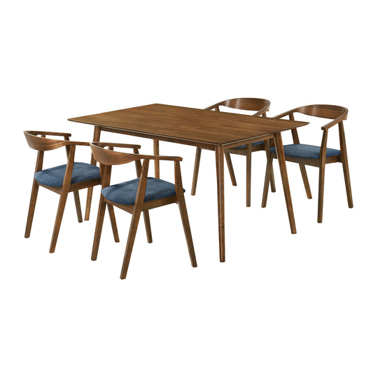 Westmont Santana 5 Piece Wood Dining Set