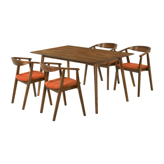 Westmont Santana 5 Piece Wood Dining Set