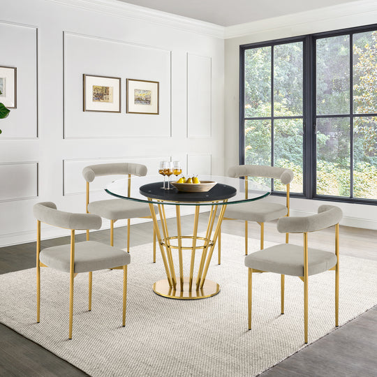 Veronica Shannon 5 Piece Dining Table Set