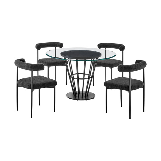 Veronica Shannon 5 Piece Dining Table Set