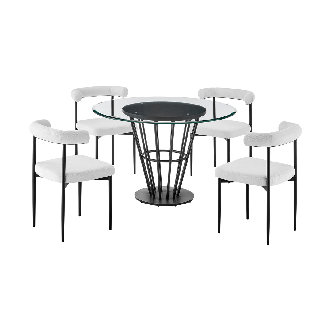 Veronica Shannon 5 Piece Dining Table Set