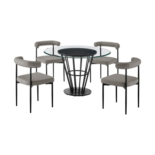 Veronica Shannon 5 Piece Dining Table Set