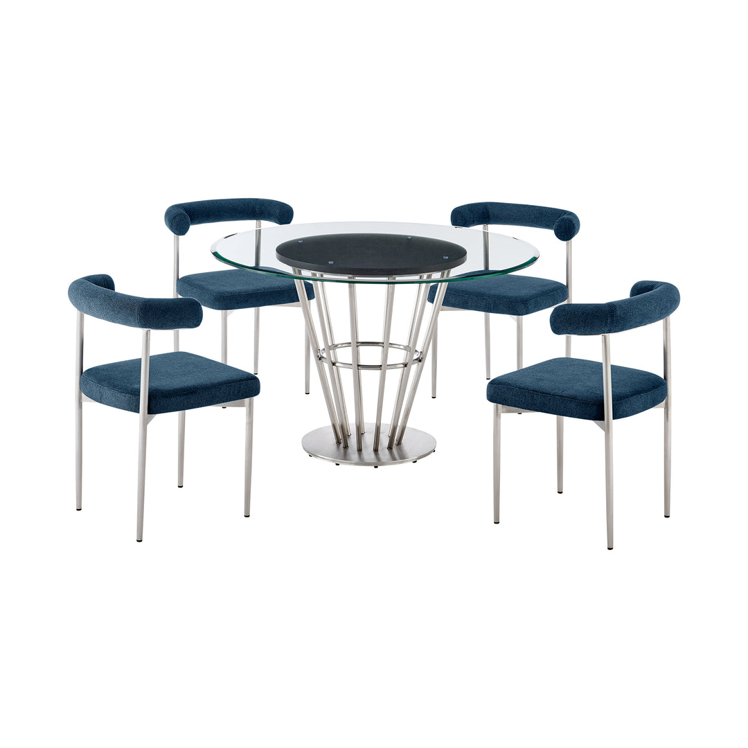 Veronica Shannon 5 Piece Dining Table Set