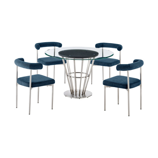 Veronica Shannon 5 Piece Dining Table Set
