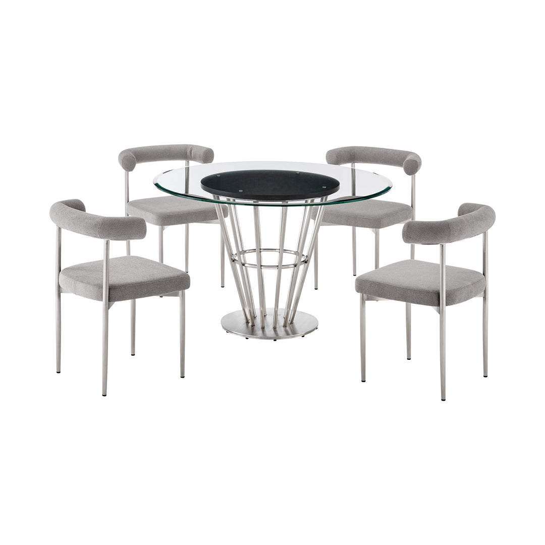 Veronica Shannon 5 Piece Dining Table Set