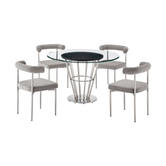 Veronica Shannon 5 Piece Dining Table Set
