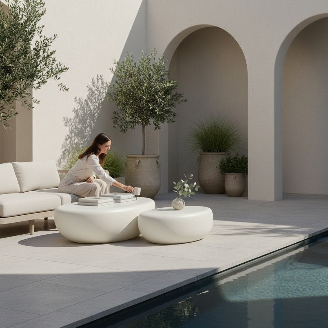 Zenstone Indoor Outdoor 2-Piece Coffee Table Set