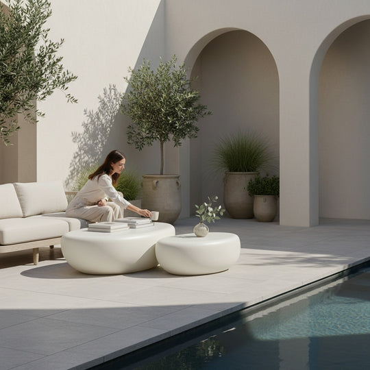 Zenstone Indoor Outdoor 2-Piece Coffee Table Set