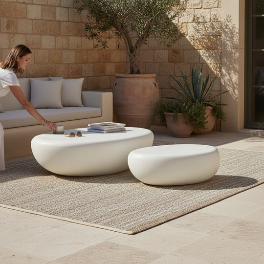 Zenstone Indoor Outdoor 2-Piece Coffee Table Set