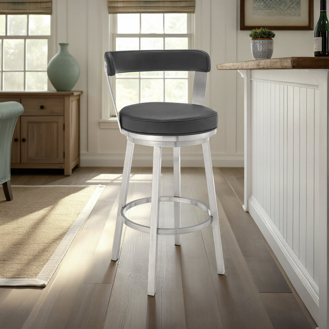 Bryant Leather Barstool