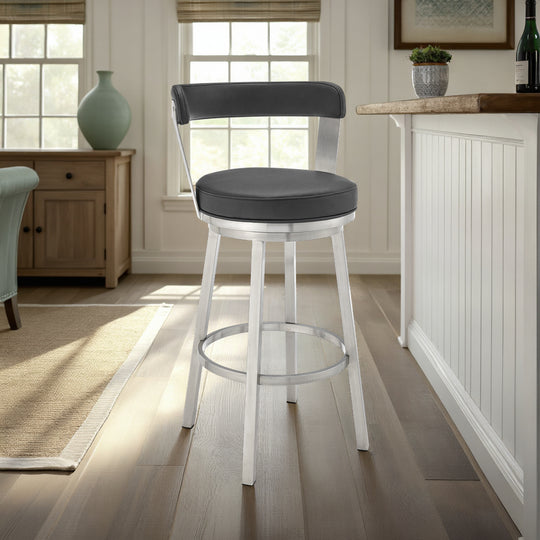 Bryant Leather Barstool