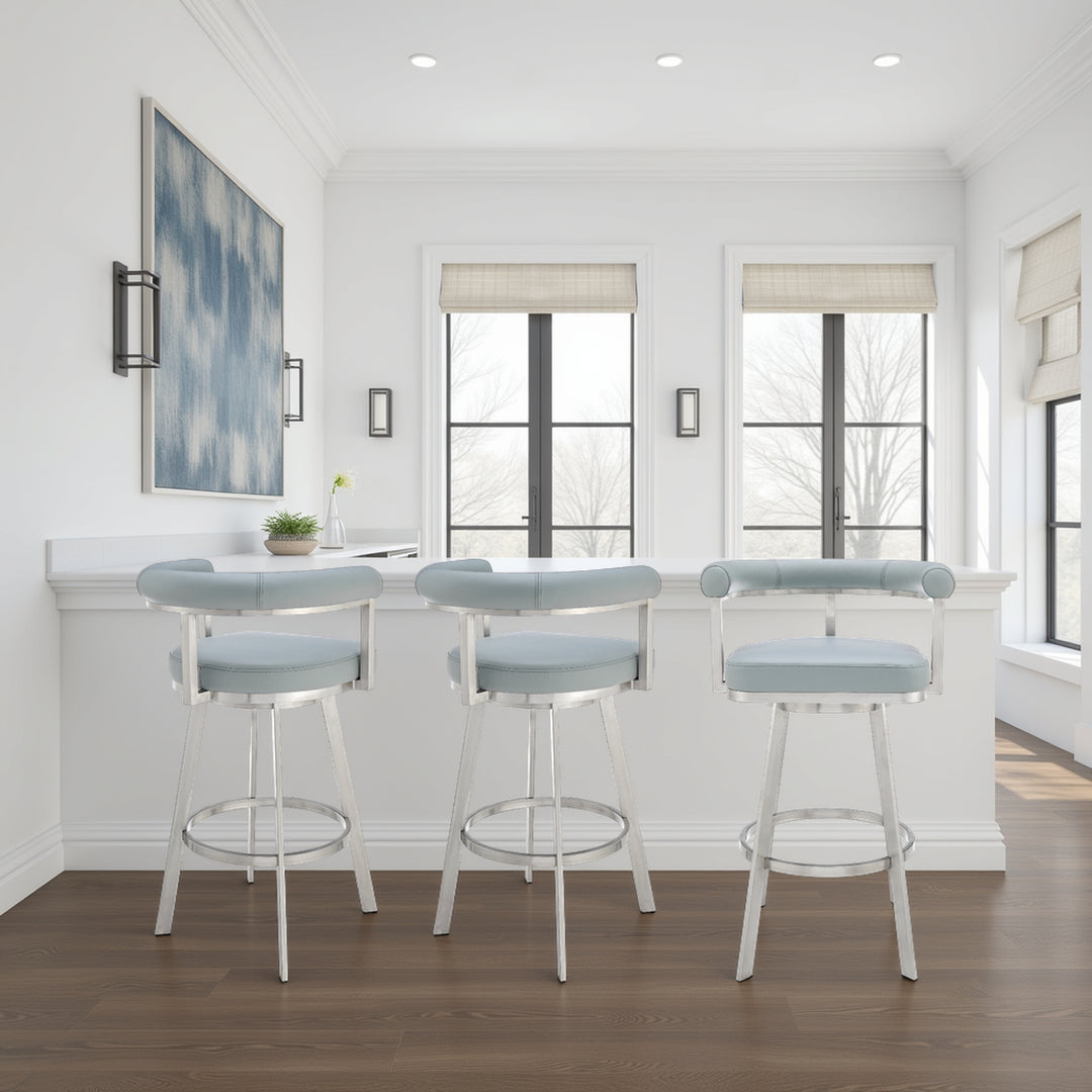 Magnolia Leather Barstool