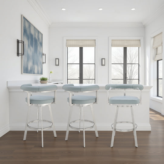 Magnolia Leather Barstool