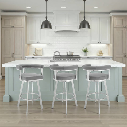 Magnolia Leather Barstool