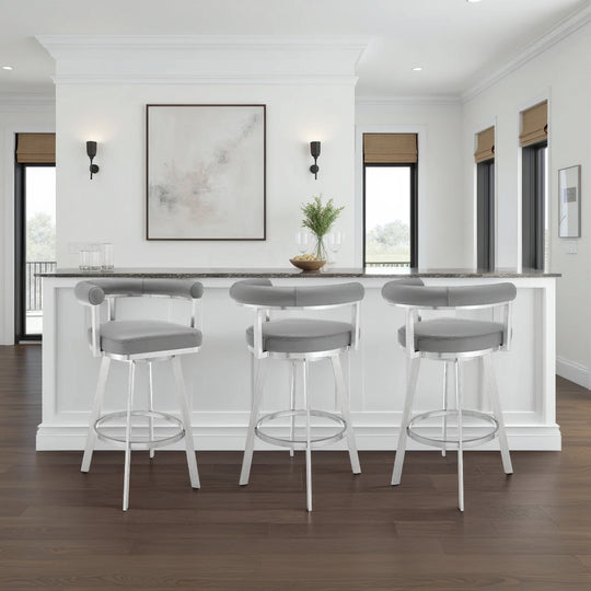 Magnolia Leather Barstool