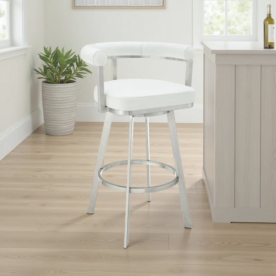 Magnolia Leather Barstool