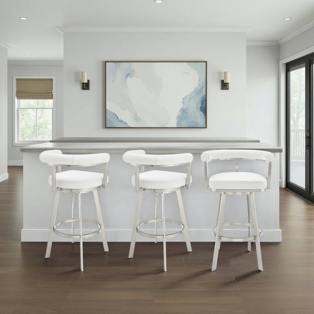 Magnolia Leather Barstool