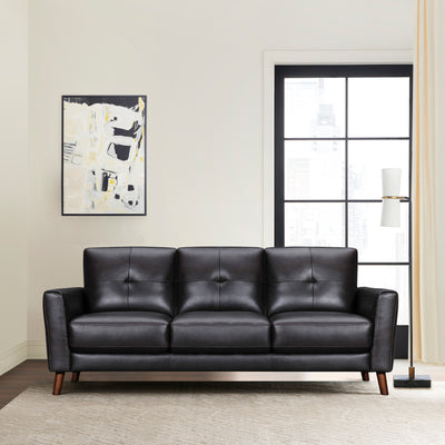 Almafi 82 in. Leather Sofa