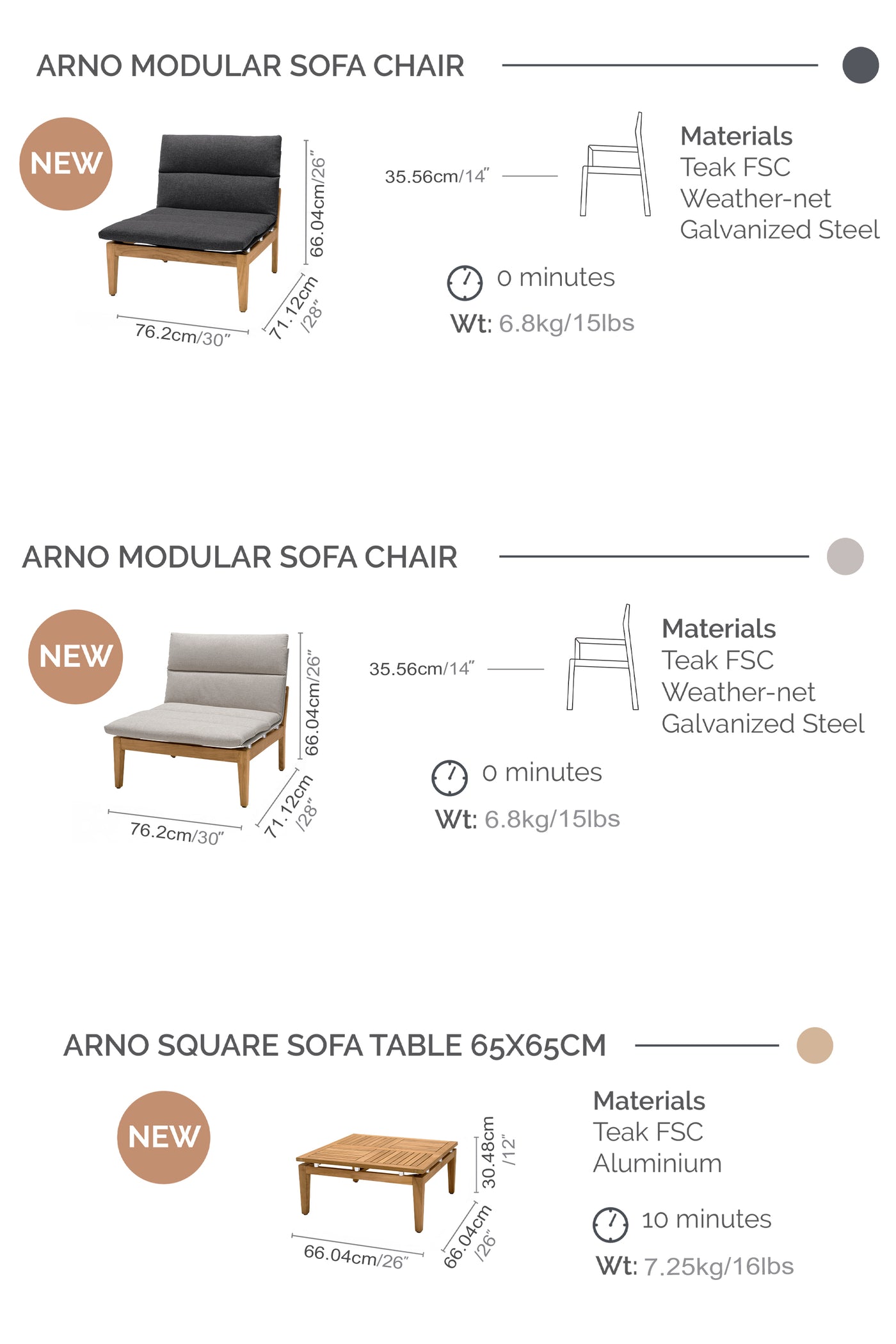 Arno Outdoor Lounge Chair