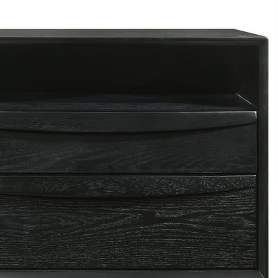 Artemio 2 Drawer Wood Nightstand with Shelf