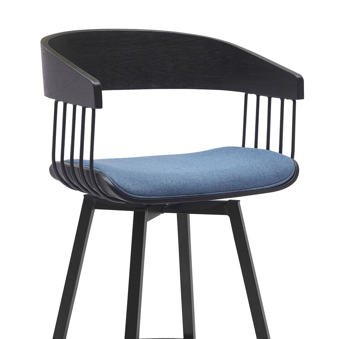 Athena Upholstered Swivel Barstool