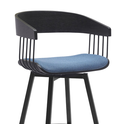Athena Upholstered Swivel Barstool