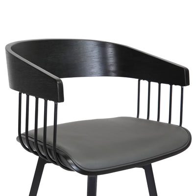 Athena Upholstered Swivel Barstool