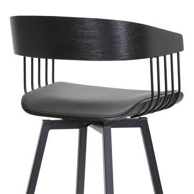 Athena Upholstered Swivel Barstool