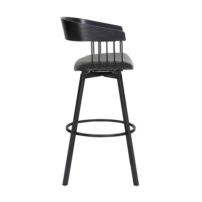 Athena Upholstered Swivel Barstool