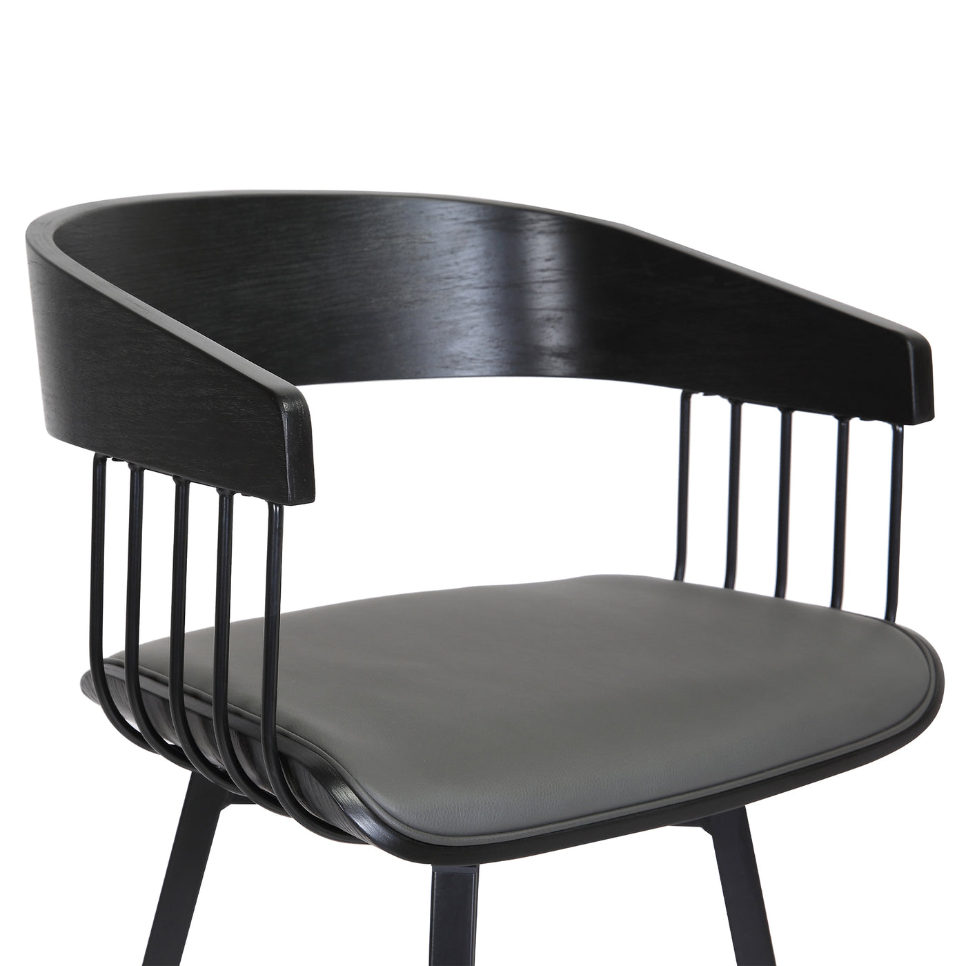 Athena Upholstered Swivel Barstool
