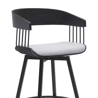 Athena Upholstered Swivel Barstool