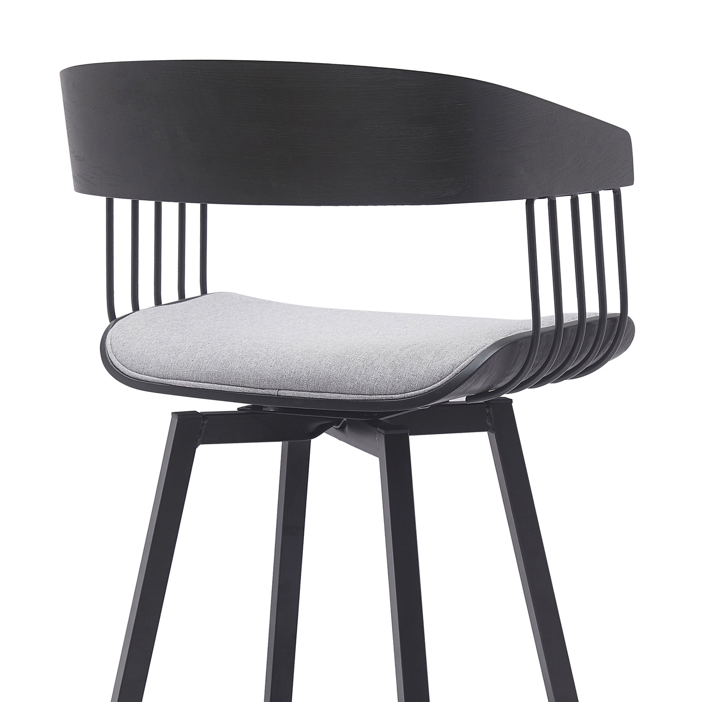 Athena Upholstered Swivel Barstool