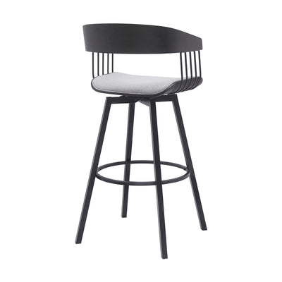Athena Upholstered Swivel Barstool