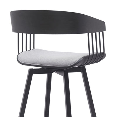 Athena Upholstered Swivel Barstool