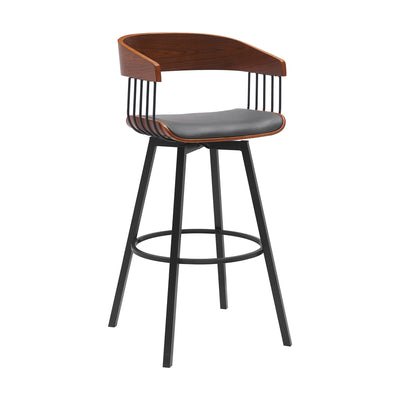 Athena Upholstered Swivel Barstool