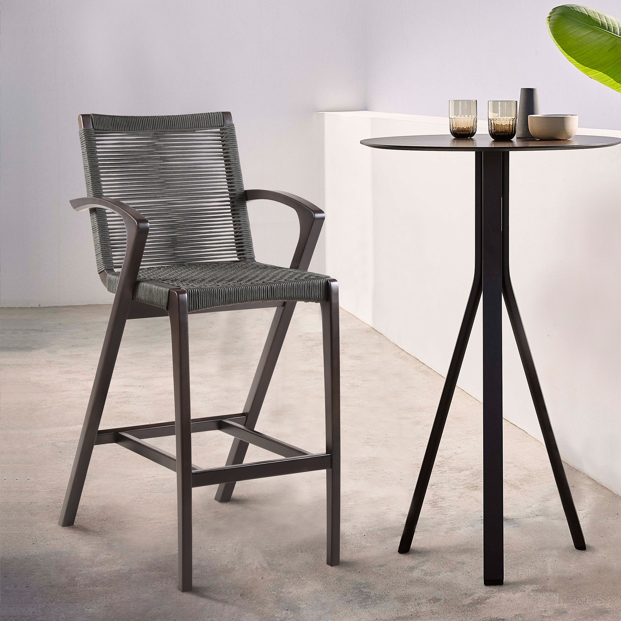 armen living Brielle Outdoor Barstool